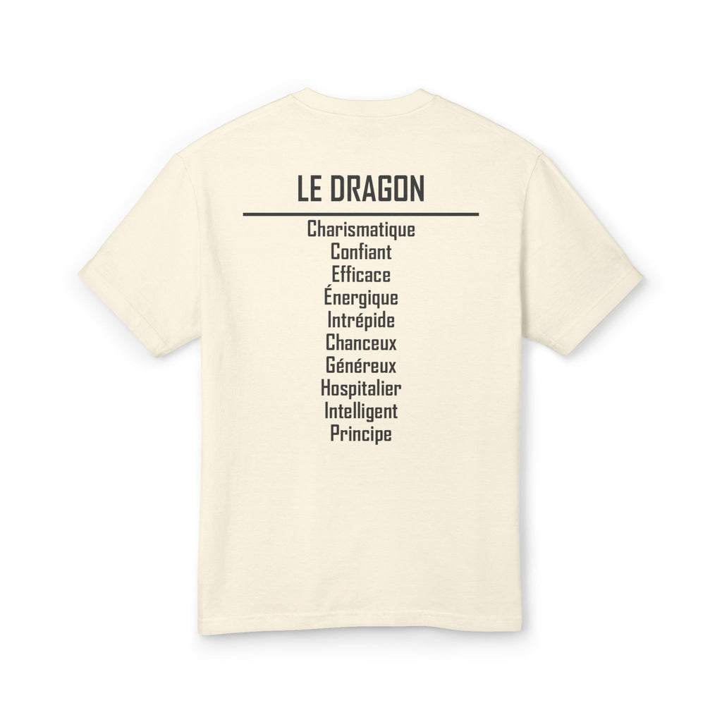 05 Dragon — T-shirt Illustré — Couleurs Claires — Français