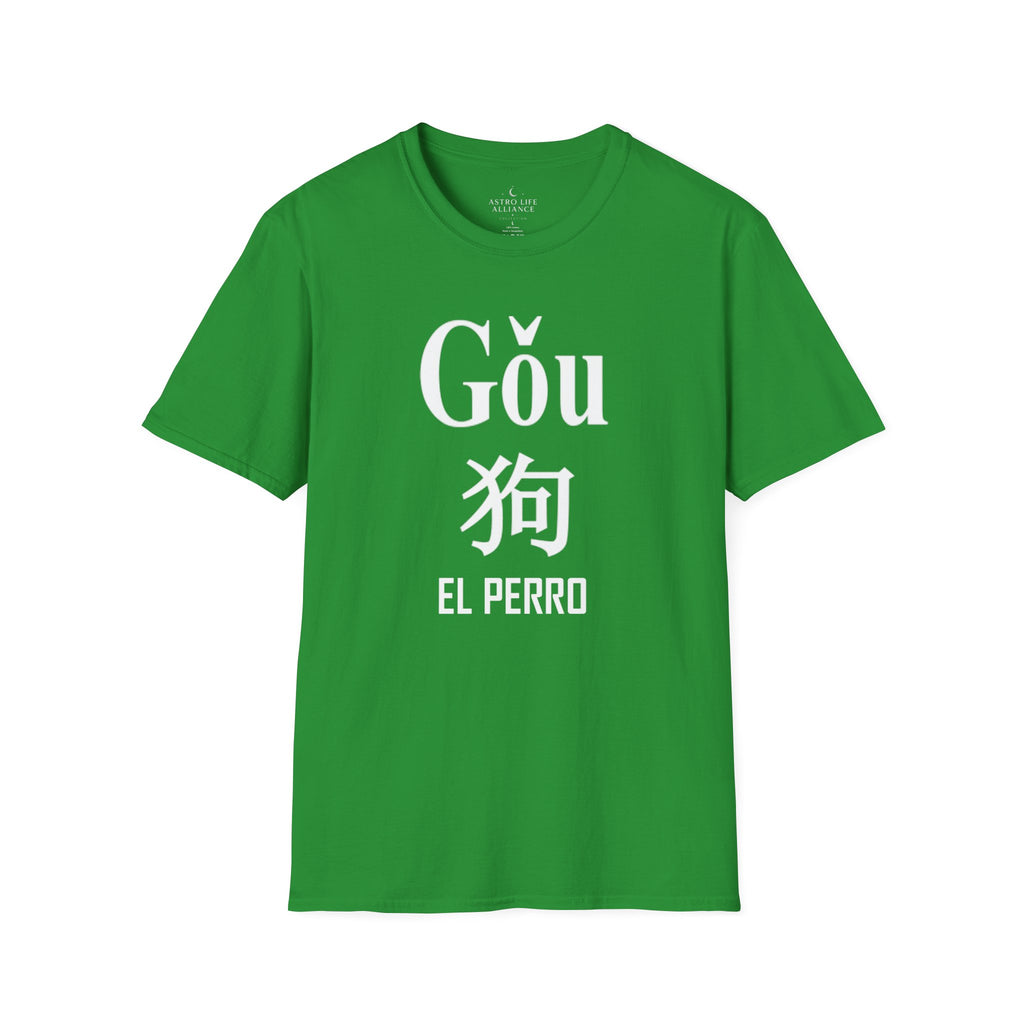11 Perro — Camiseta Tipográfica — Colores Oscuros — Español