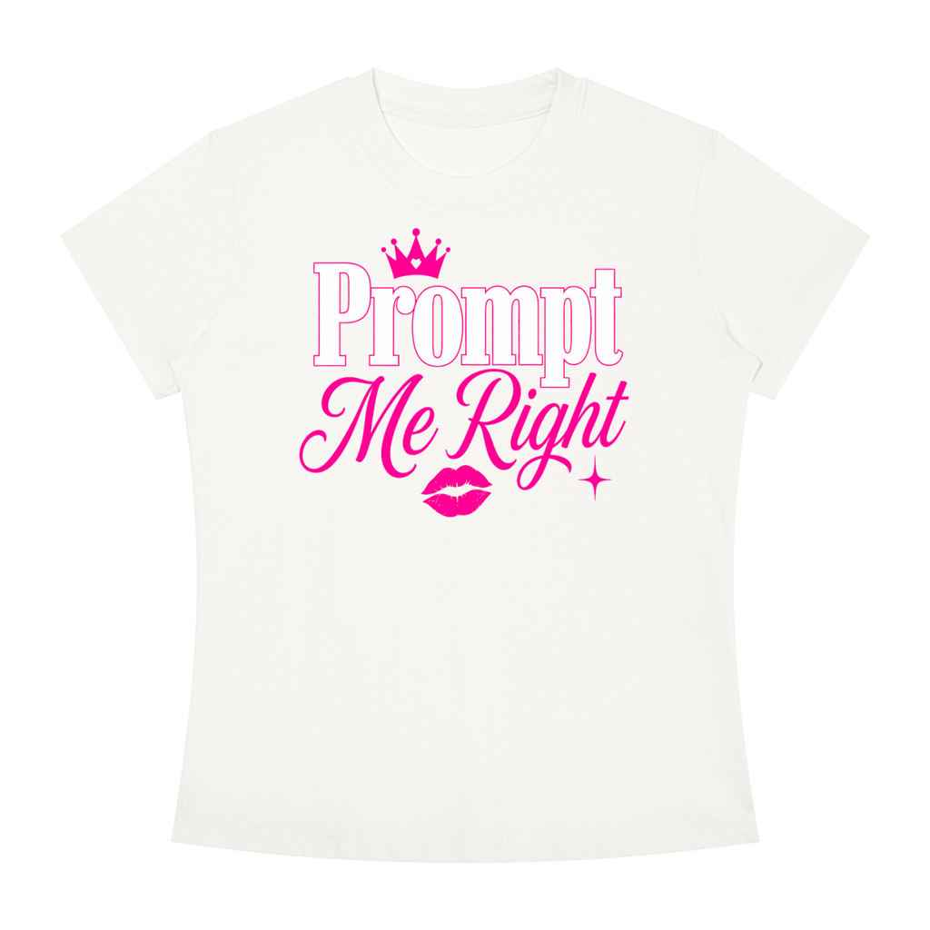 Prompt Me Right Slim-Fit Women’s Tee – Precision Mode Edition