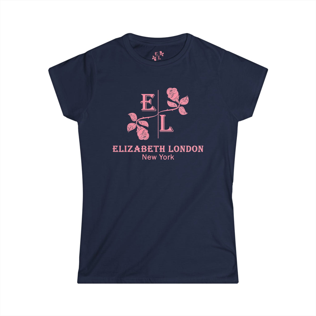Elizabeth London™ Iconic Signature Rose Women’s Tee – Grand Garden