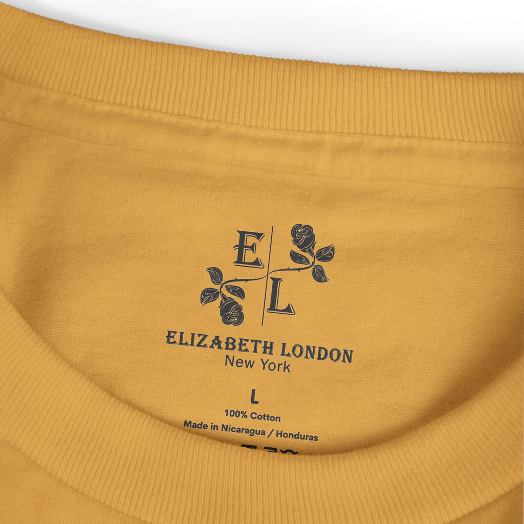 12 Pig — Illustrated Tee — Faded Mustard — English