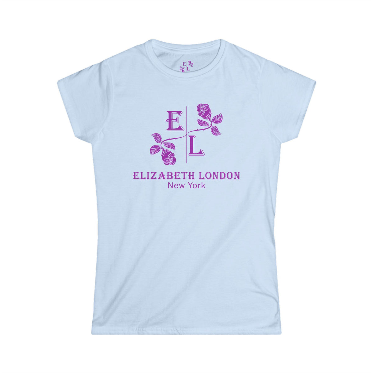 Elizabeth London™ Iconic Signature Rose Women’s Tee – Golden Dawn