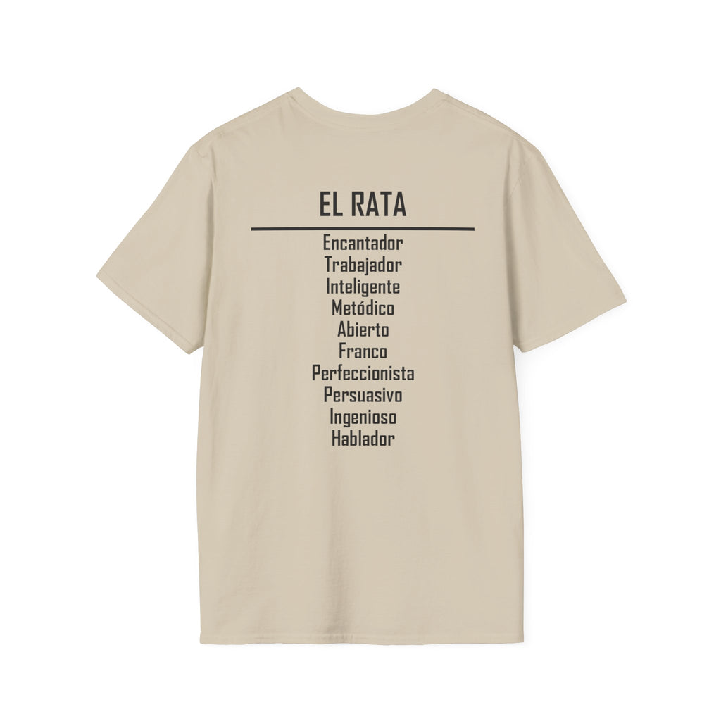 01 Rata — Camiseta Tipográfica — Colores Claros — Español