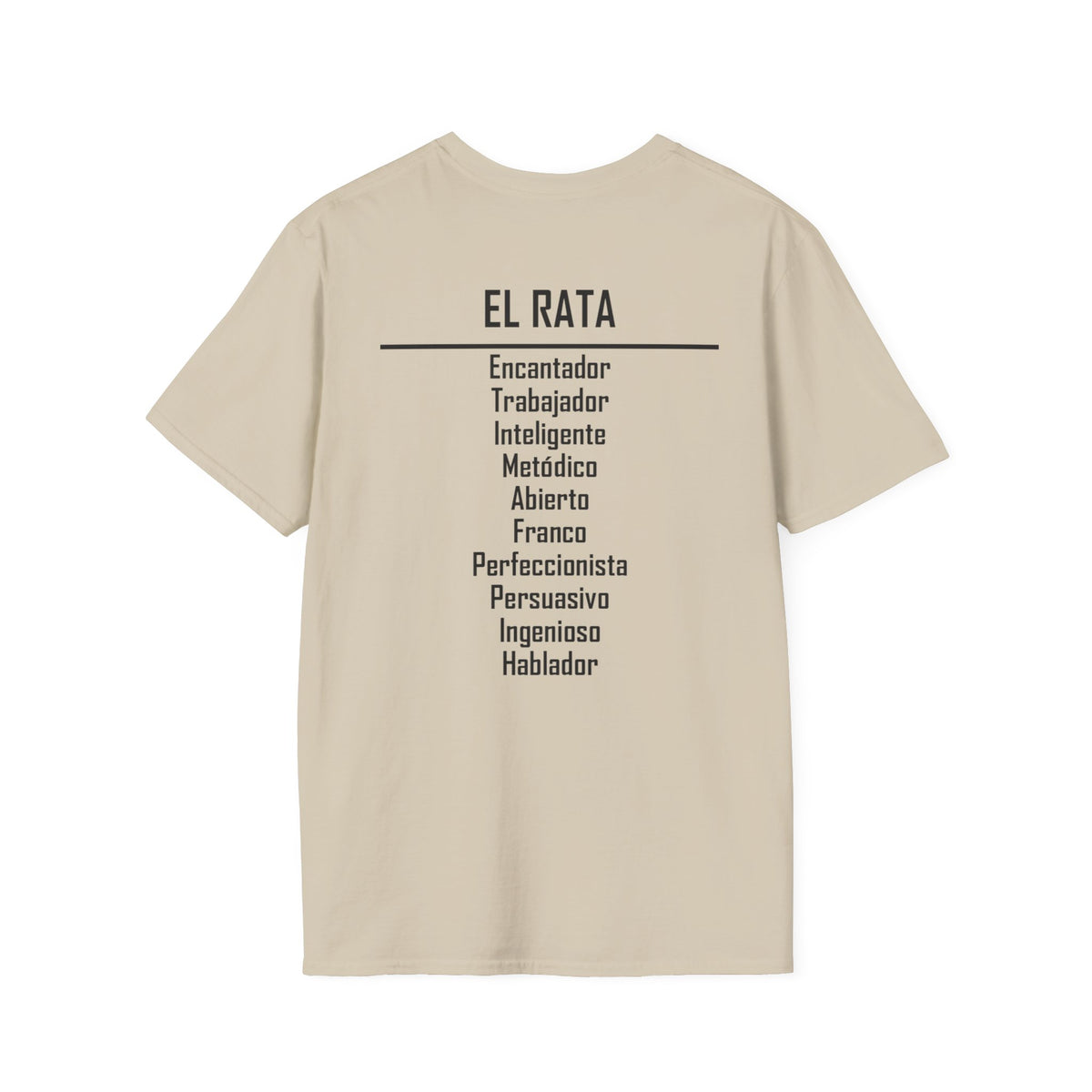 01 Rata — Camiseta Tipográfica — Colores Claros — Español