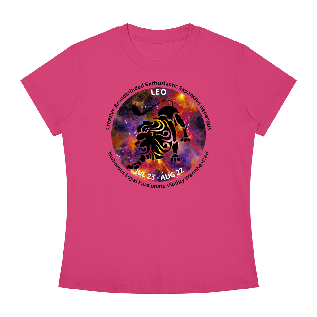 Leo Full-Color Zodiac Slim-Fit Women’s Tee – Light Shades
