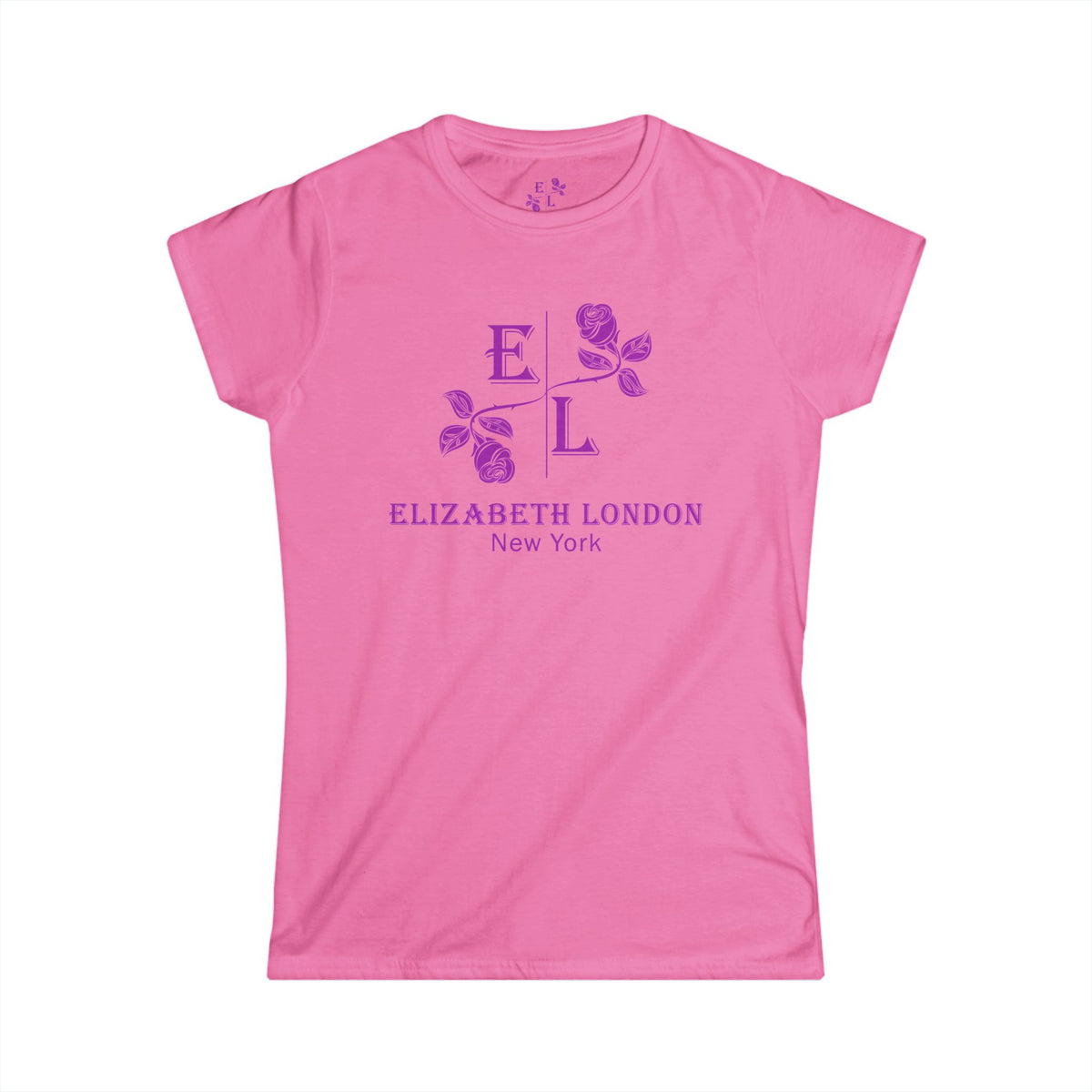 Elizabeth London™ Iconic Signature Rose Women’s Tee – Golden Dawn