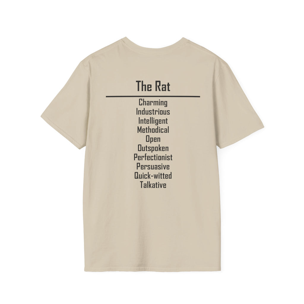 01 Rat — Typography Tee — Light Colors — English