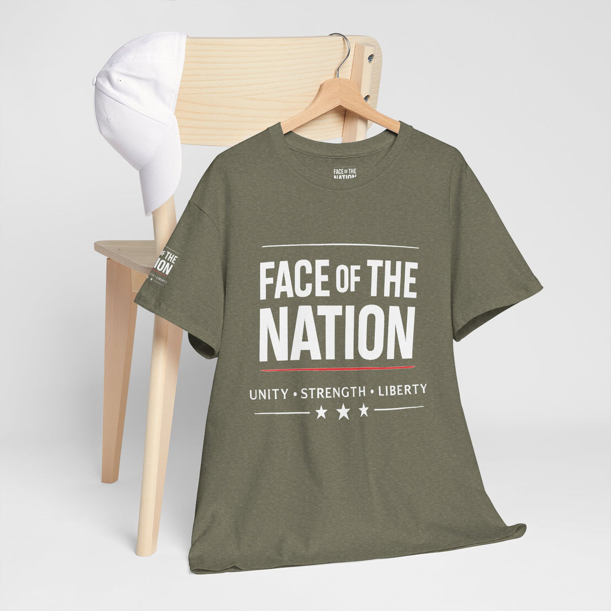 Face of the Nation Heritage Tee — Deep Edition