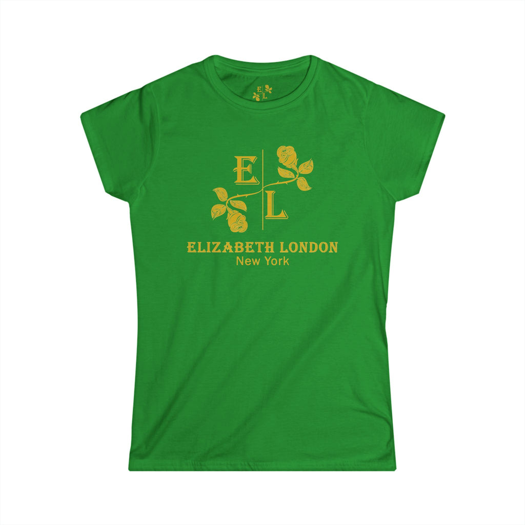 Elizabeth London™ Iconic Signature Rose Women’s Tee – Garden Spectrum