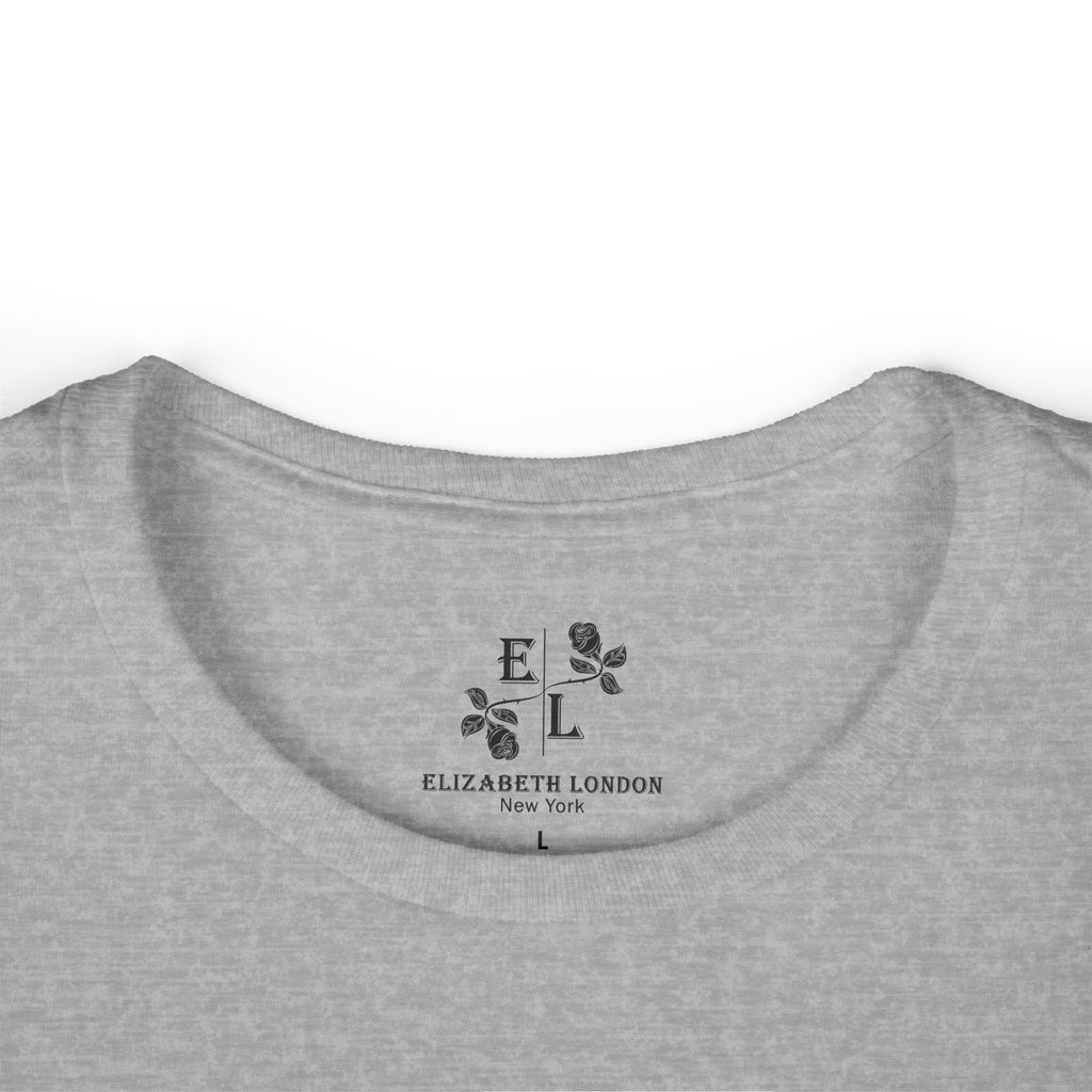 Elizabeth London™ Iconic Signature Rose Women’s Tee – Soft Grace