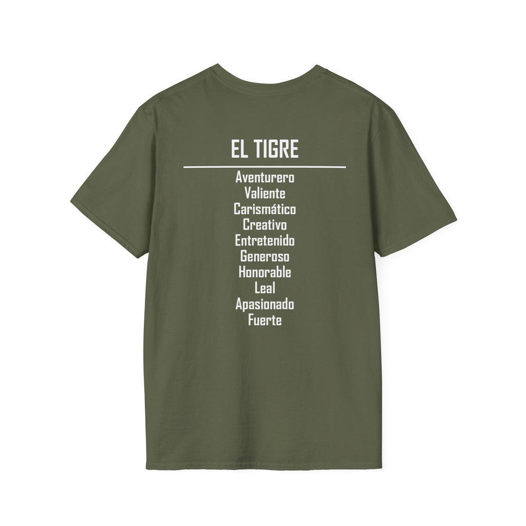 03 Tigre — Camiseta Tipográfica — Colores Oscuros — Español