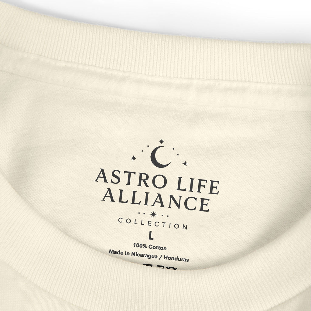 04 Cat — Illustrated Tee — Faded Cream — English