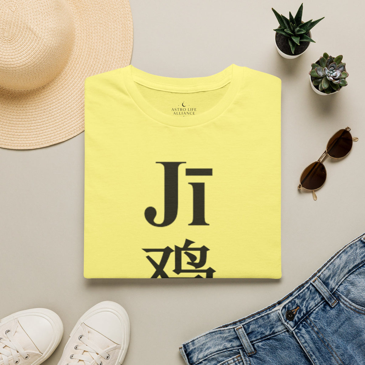 10 Coq — T-shirt Typographique — Couleurs Claires — Français
