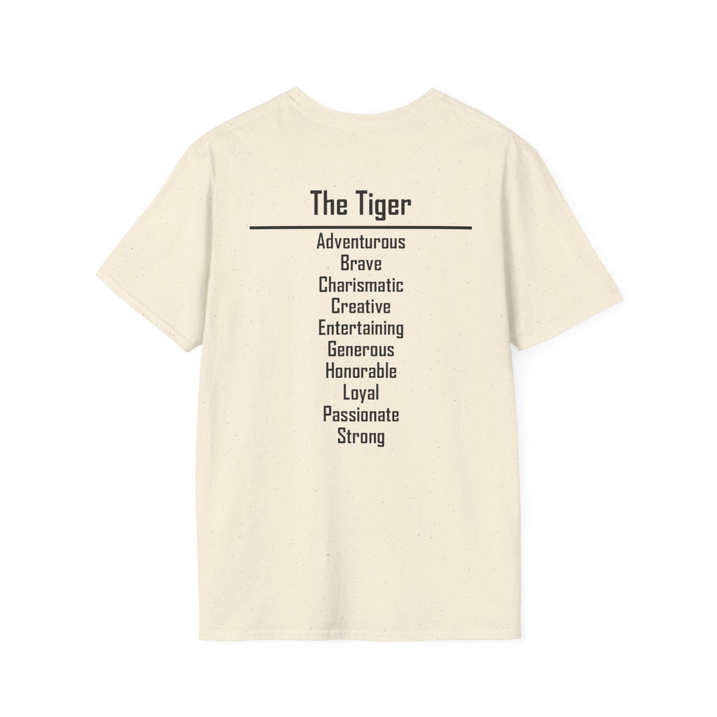 03 Tiger — Typography Tee — Light Colors — English