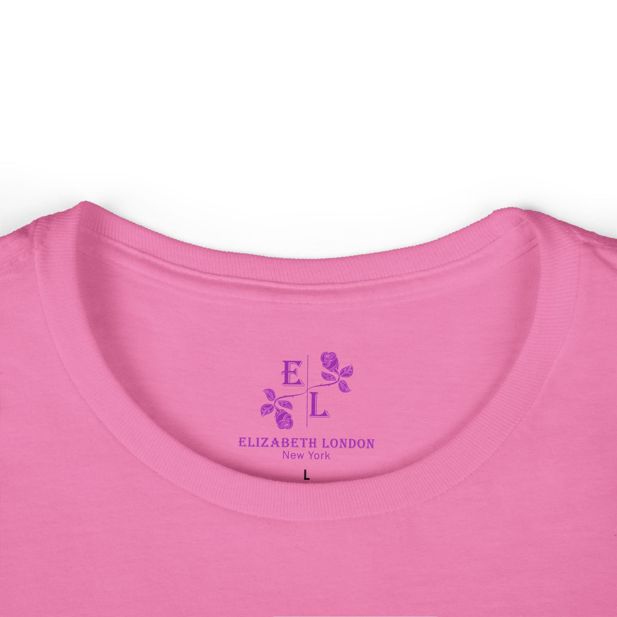 Elizabeth London™ Iconic Signature Rose Women’s Tee – Royal Rose