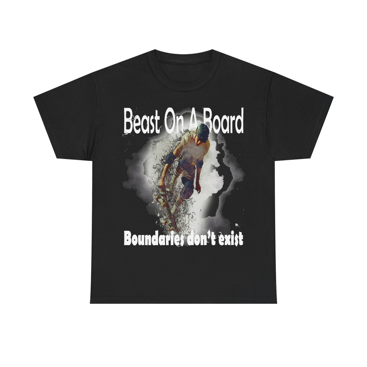 Beast on a Board - T-Shirt Wht Letters