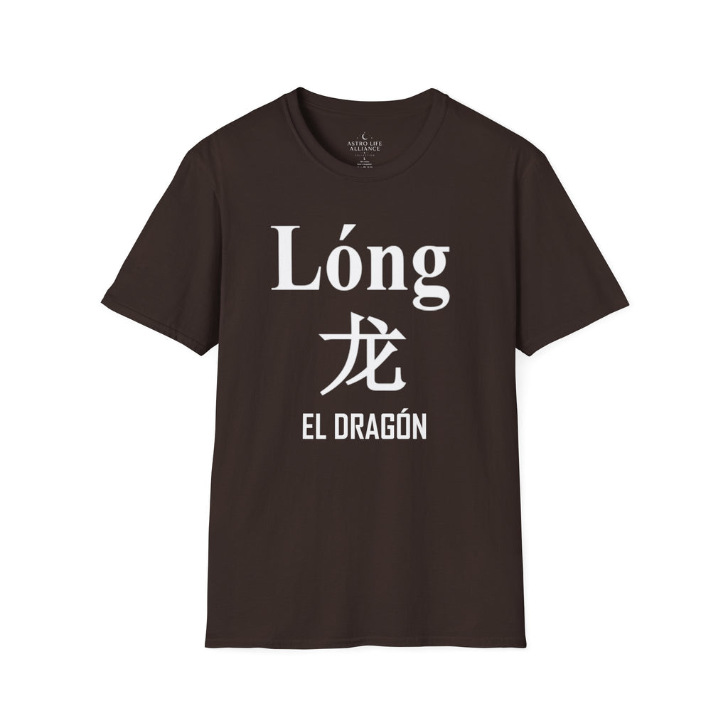 05 Dragón — Camiseta Tipográfica — Colores Oscuros — Español
