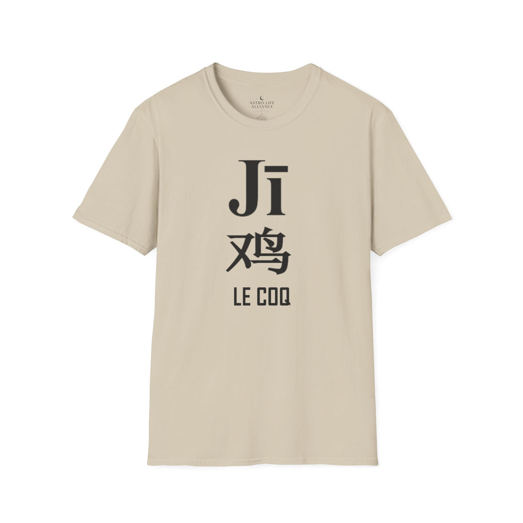 10 Coq — T-shirt Typographique — Couleurs Claires — Français