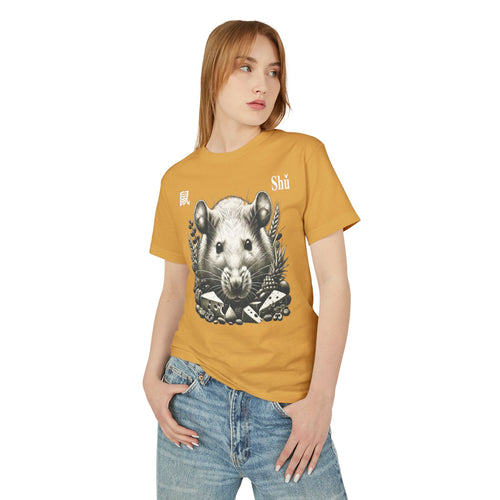 01 Rat — T-shirt Illustré — Couleurs Claires — Français