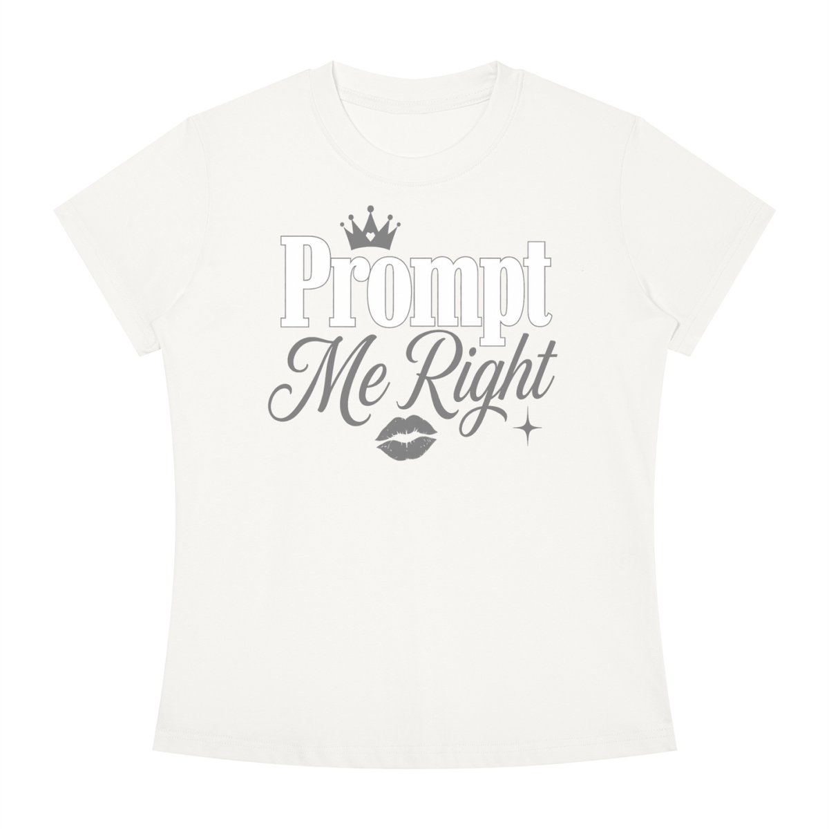 Prompt Me Right Slim-Fit Women’s Tee – Smart Reply Edition