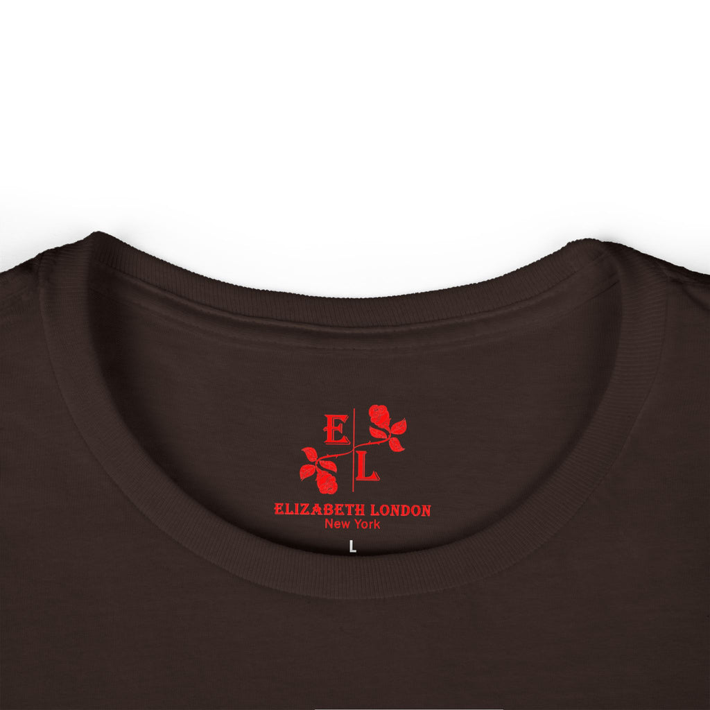 Elizabeth London™ Iconic Signature Rose Women’s Tee – Deep Garden