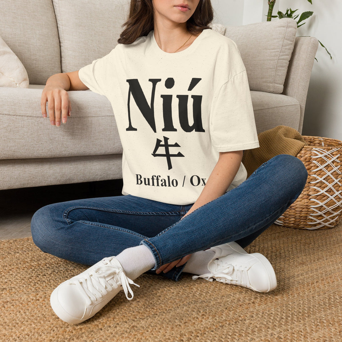 02 Buffalo/Ox — Typography Tee — Light Colors — English