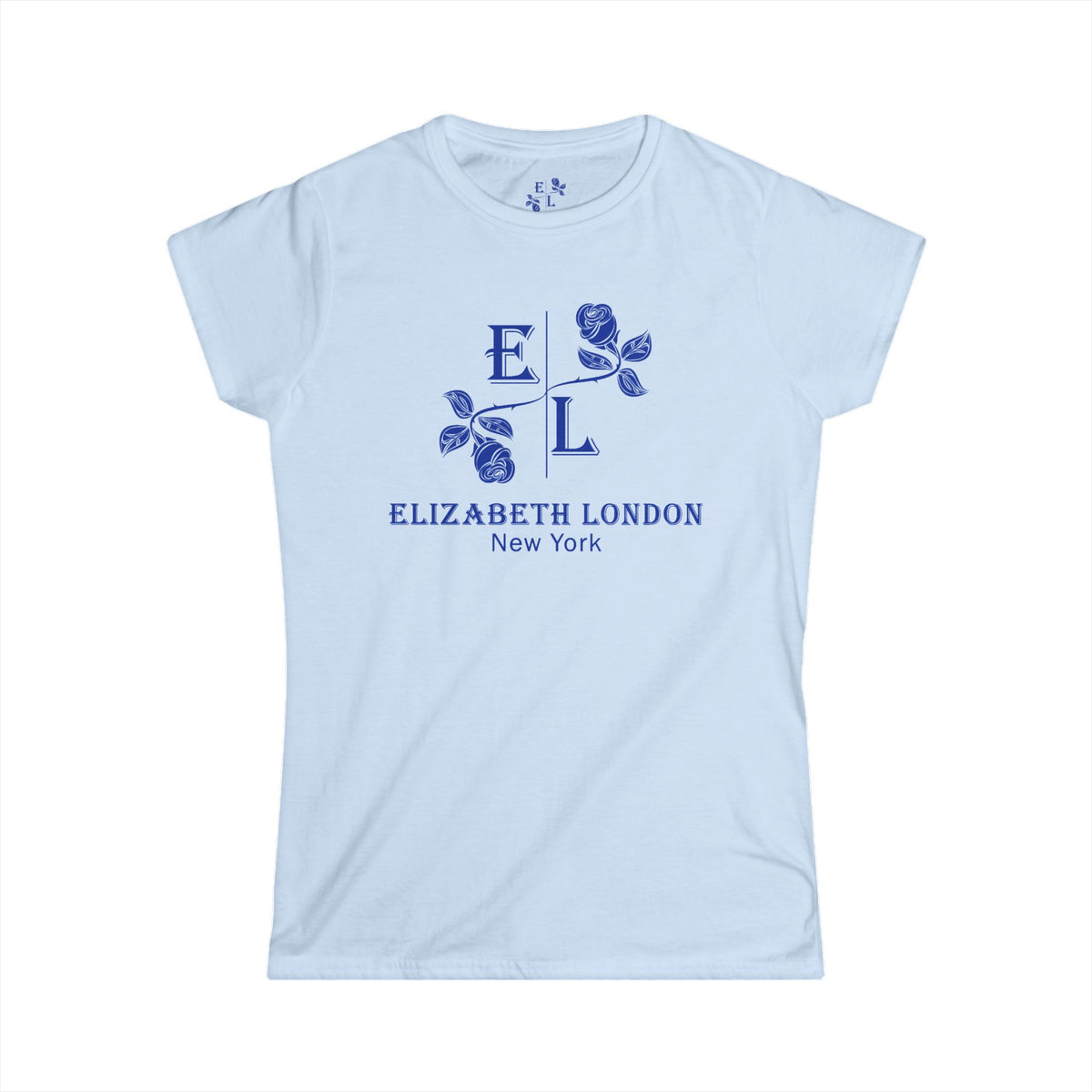 Elizabeth London™ Iconic Signature Rose Women’s Tee – Morning Bloom