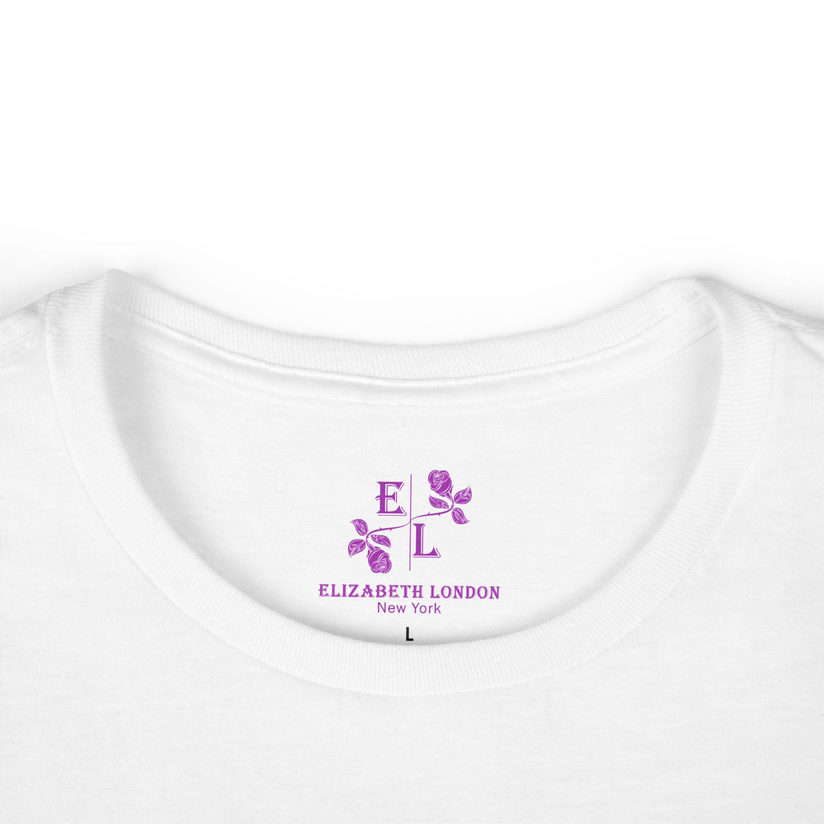 Elizabeth London™ Iconic Signature Rose Women’s Tee – Golden Dawn