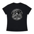 Gemini Monochrome Zodiac Slim-Fit Women’s Tee – Black