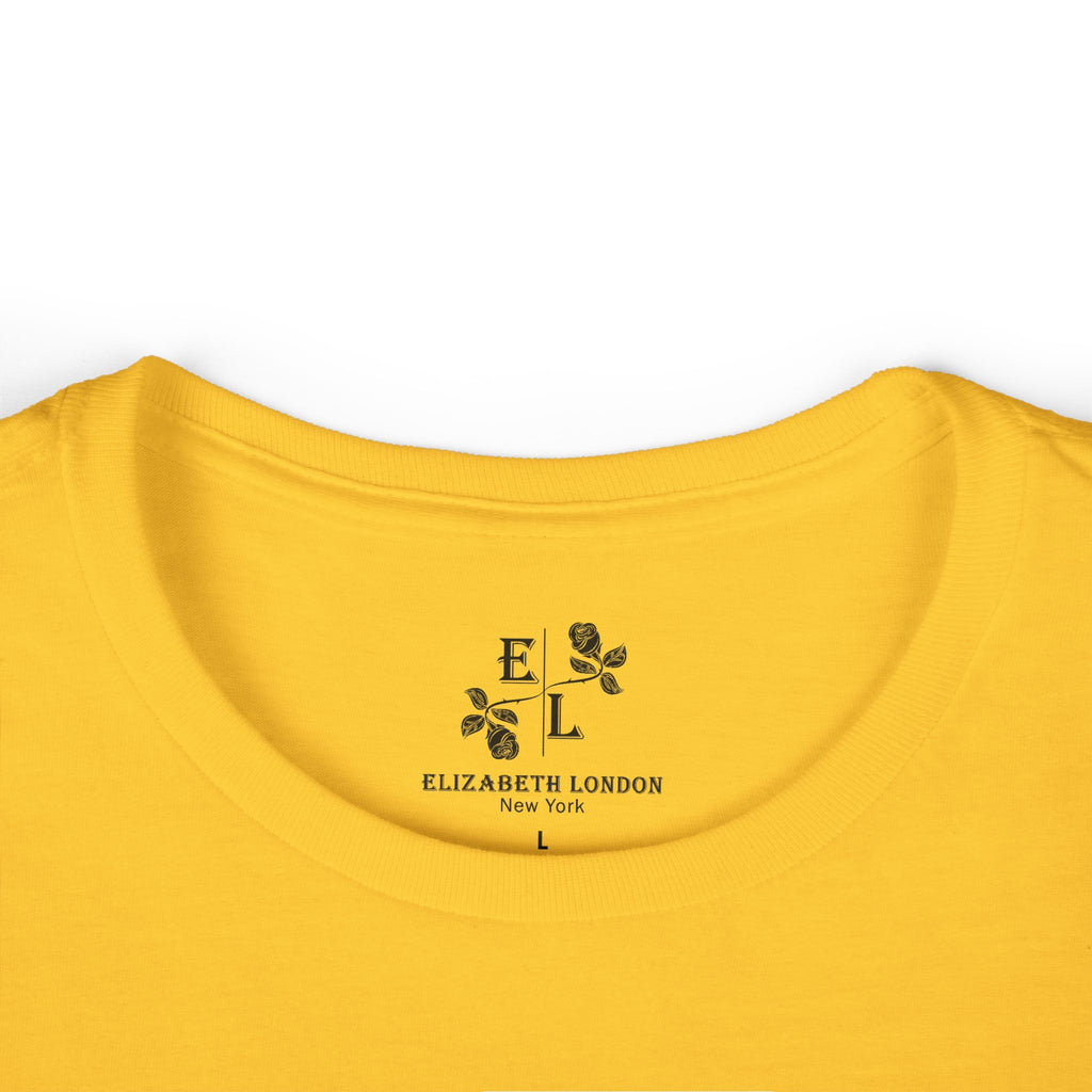 Elizabeth London™ Iconic Signature Rose Women’s Tee – Soft Grace