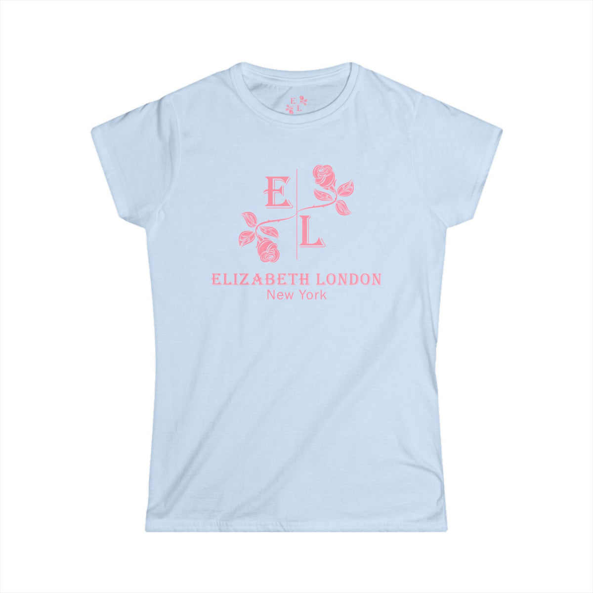 Elizabeth London™ Iconic Signature Rose Women’s Tee – Grand Garden