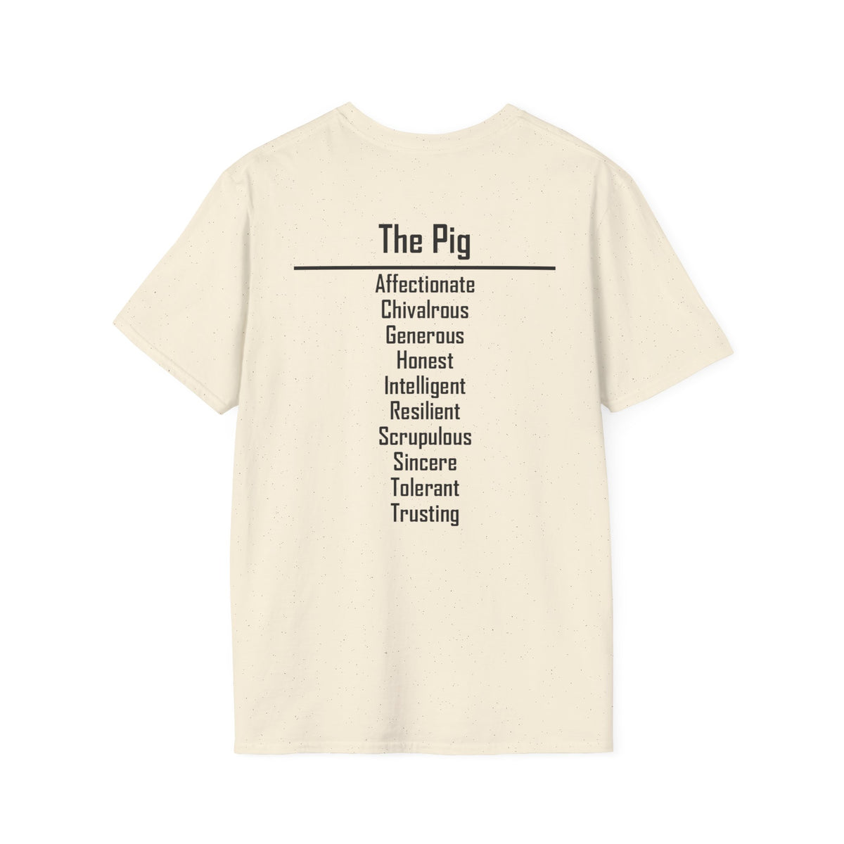 12 Pig — Typography Tee — Light Colors — English