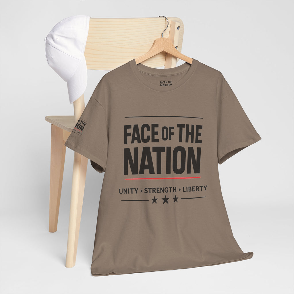 Face of the Nation Heritage Tee — Bright Edition
