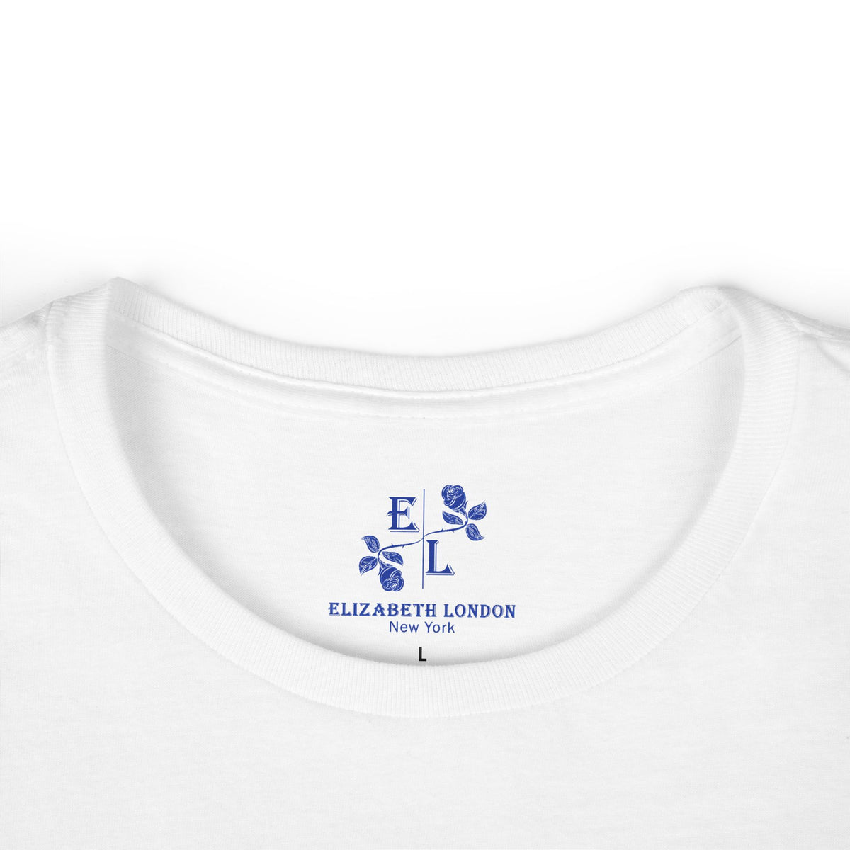 Elizabeth London™ Iconic Signature Rose Women’s Tee – Morning Bloom