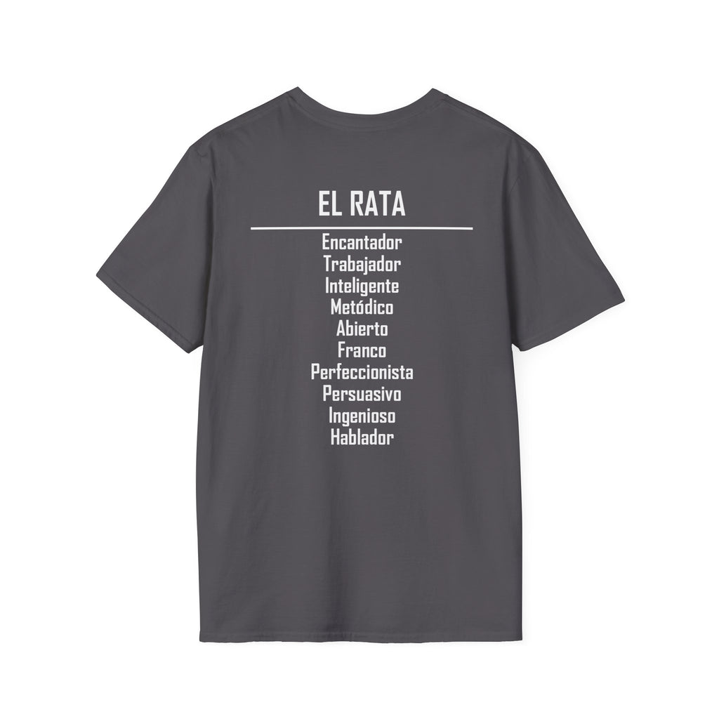 01 Rata — Camiseta Tipográfica — Colores Oscuros — Español