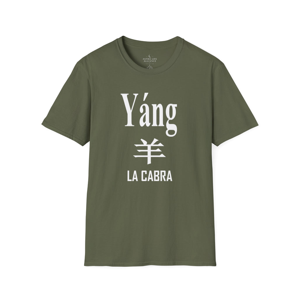 08 Cabra — Camiseta Tipográfica — Colores Oscuros — Español