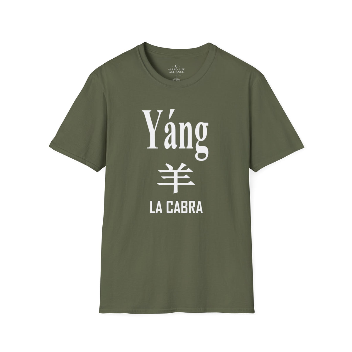 08 Cabra — Camiseta Tipográfica — Colores Oscuros — Español