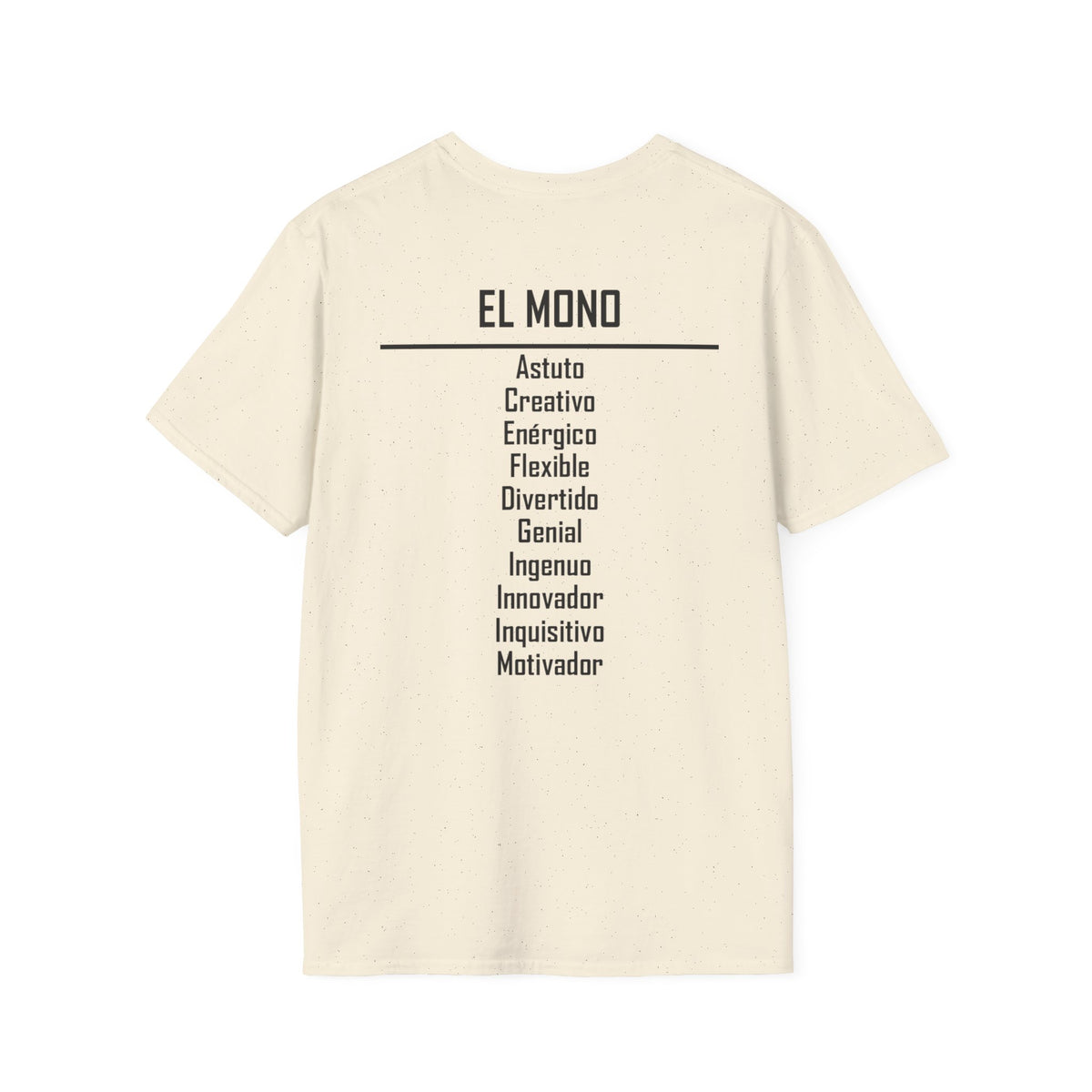 09 Mono — Camiseta Tipográfica — Colores Claros — Español