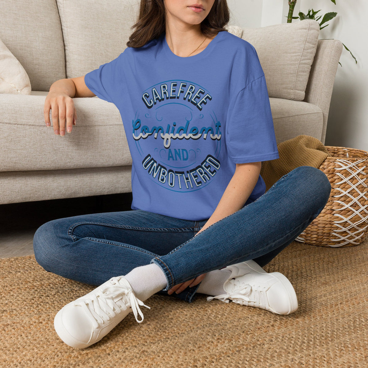 Unbothered Statement Unisex Softstyle Tee – Bright & Light Colors B