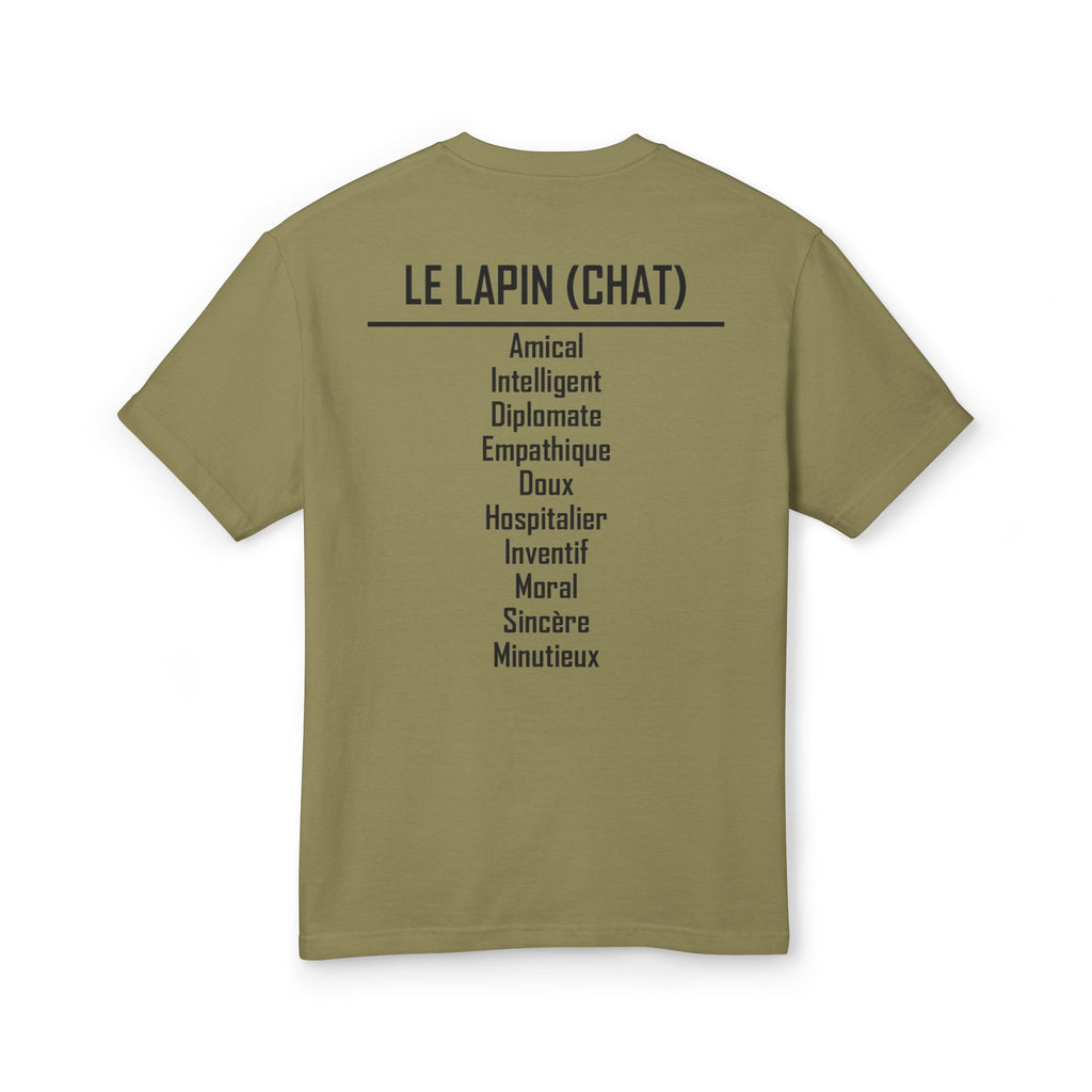 04 Lapin — T-shirt Illustré — Couleurs Claires — Français