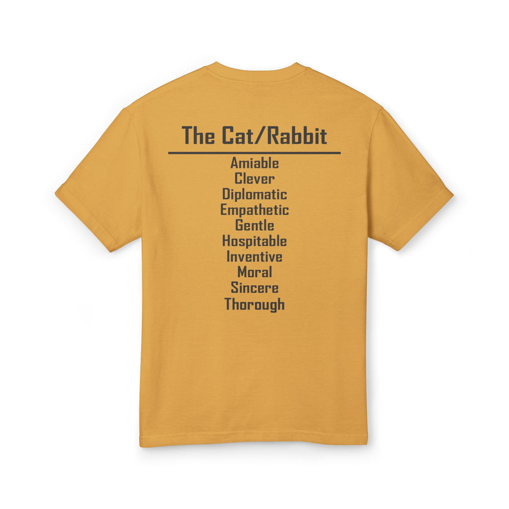 04 Cat — Illustrated Tee — Faded Mustard — English