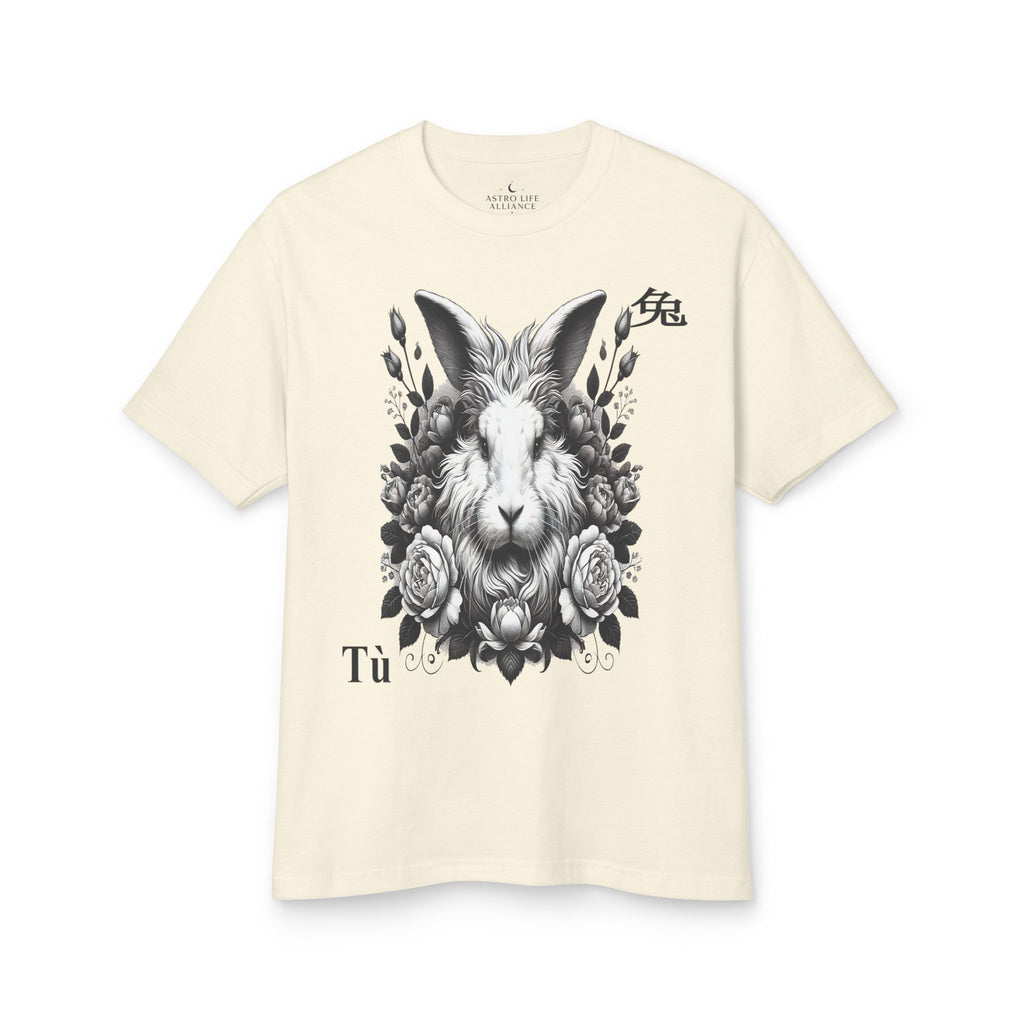 04 Lapin — T-shirt Illustré — Couleurs Claires — Français