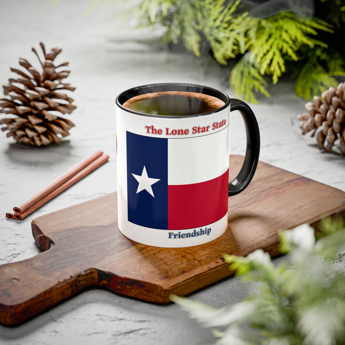 Texas State Pride Accent Mug — 28th State