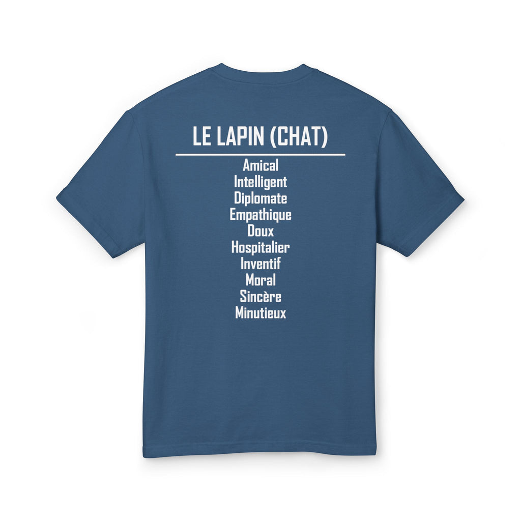 04 Lapin — T-shirt Illustré — Couleurs Foncées — Français