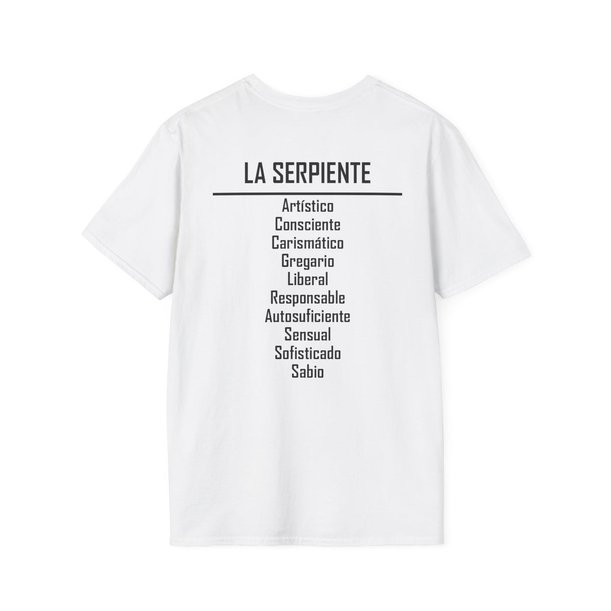 06 Serpiente — Camiseta Tipográfica — Colores Claros — Español