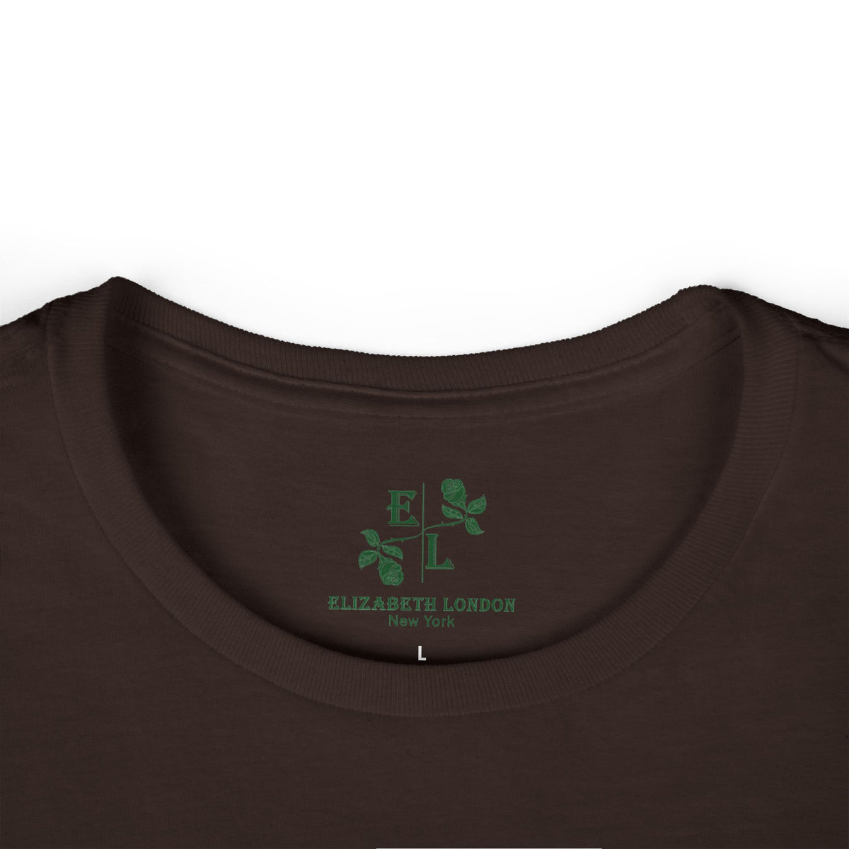 Elizabeth London™ Iconic Signature Rose Women’s Tee – Classic Rose