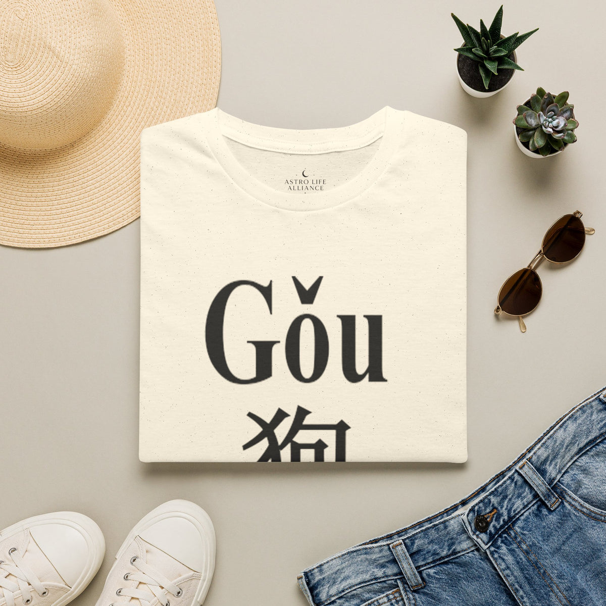 11 Perro — Camiseta Tipográfica — Colores Claros — Español