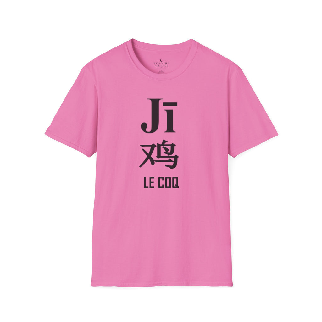 10 Coq — T-shirt Typographique — Couleurs Claires — Français