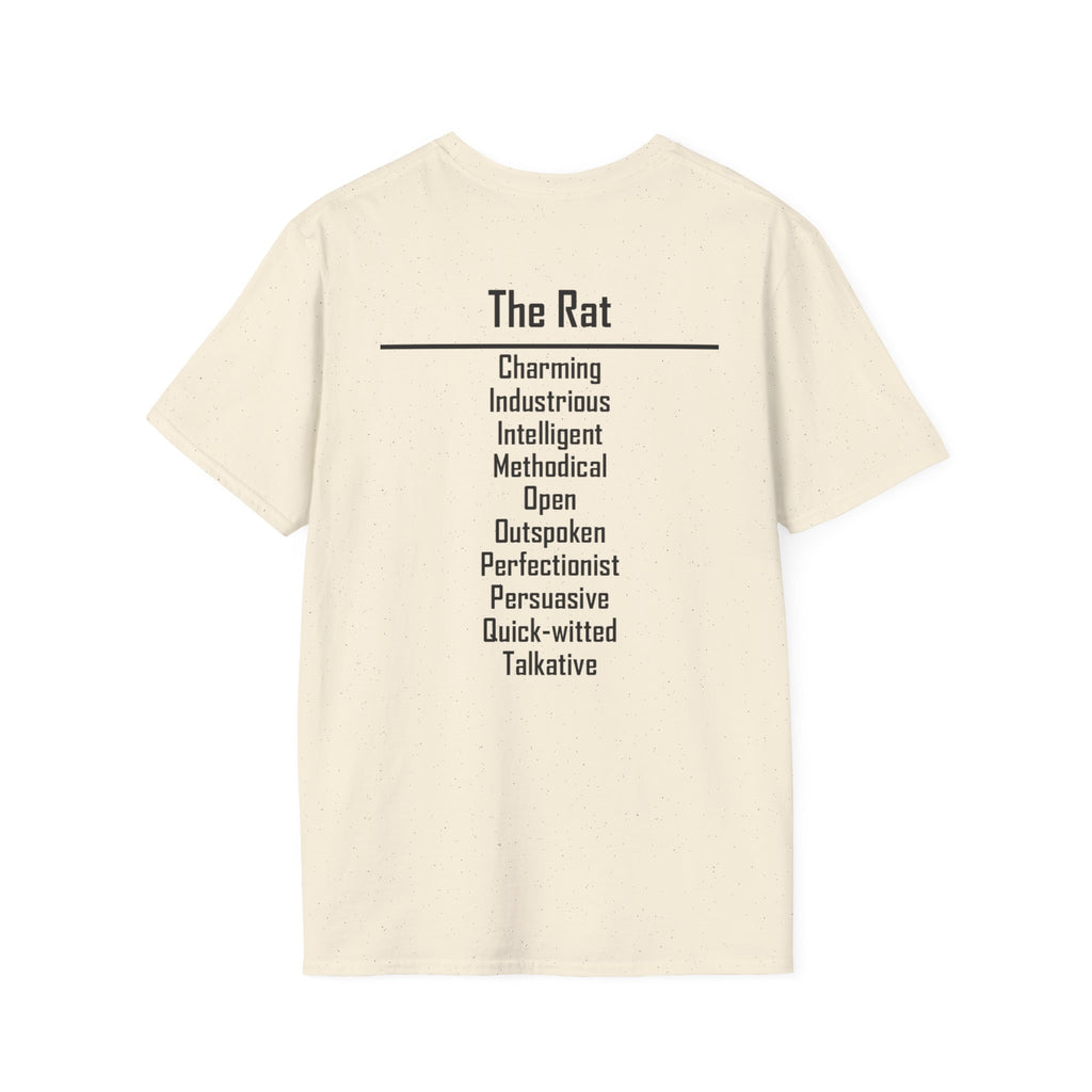 01 Rat — Typography Tee — Light Colors — English