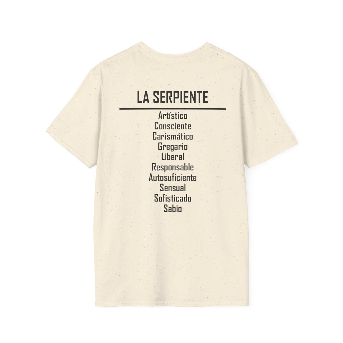 06 Serpiente — Camiseta Tipográfica — Colores Claros — Español